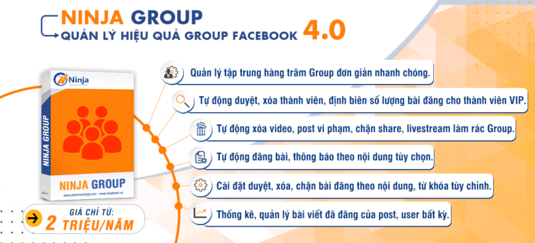 Phần mềm quản lí Group Facebook