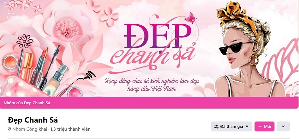 Tham gia các nhóm facebook mỹ phẩm