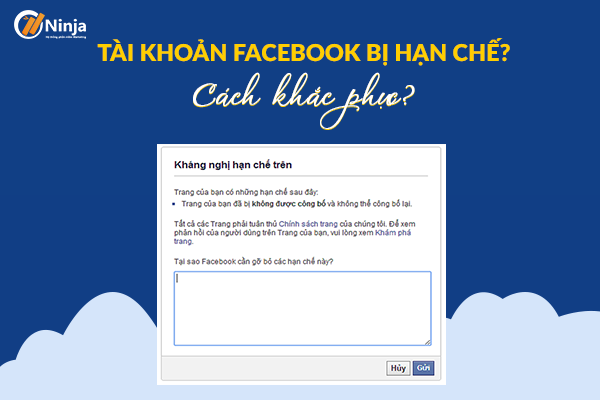 Nguyên nhân tài khoản facebook bị hạn chế phát trực tiếp