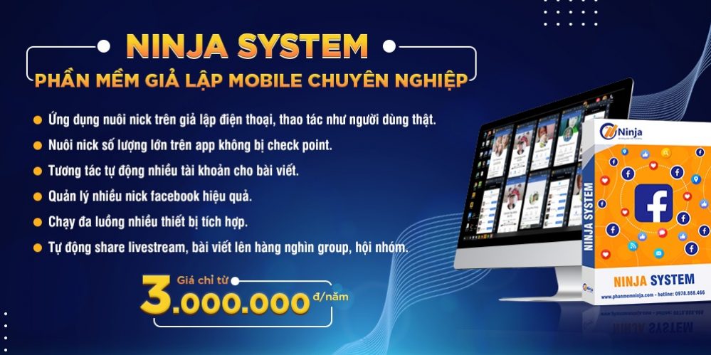  Ninja System- Phầm mềm nuôi nick số lượng lớn trên giả lập 