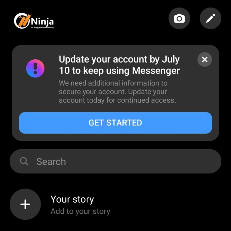 Cập nhập ứng dụng Messenger