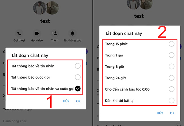 cách tắt thông báo tin nhắn trên facebook