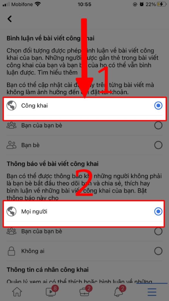 cách mở chế độ công khai trên facebook dễ dàng 