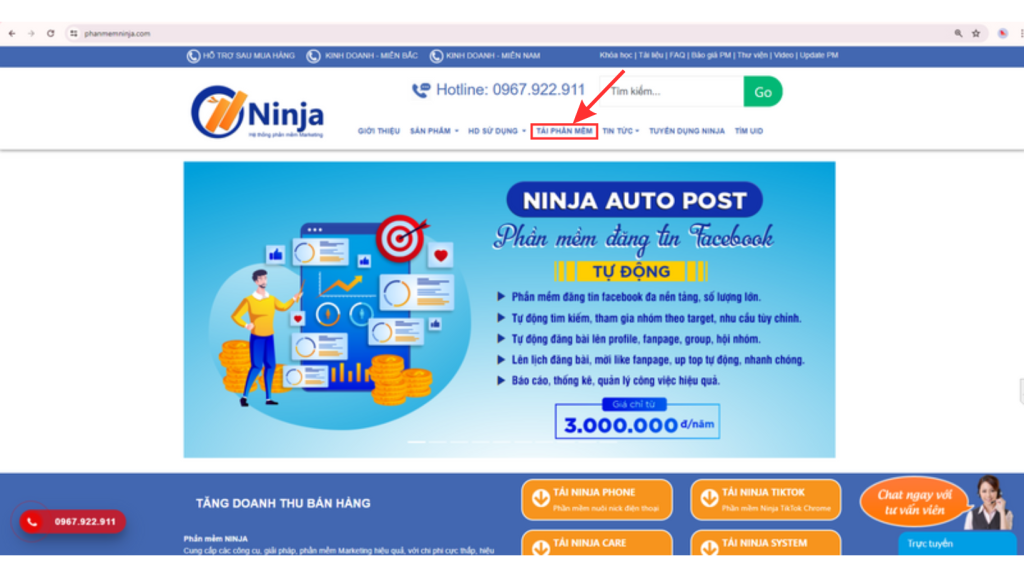 Hướng dẫn tải và cài đặt phần mềm quản lý fanpage - Ninja Fanpage