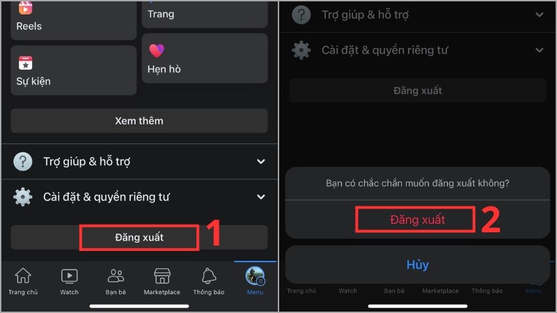 Cách đăng xuất facebook trên điện thoại iphone dễ dàng nhất