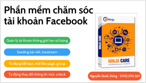 phần mềm chăm sóc tài khoản ninja care