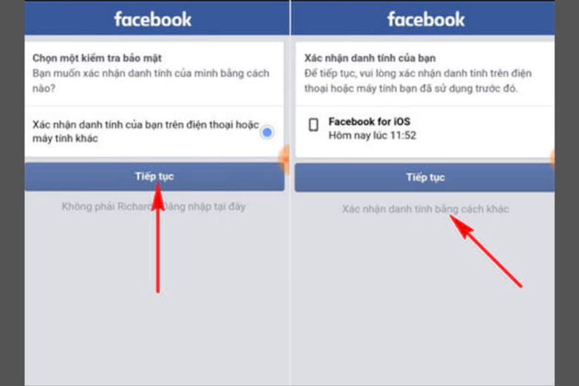 Xác minh danh tính qua thiết bị đã đăng nhập facebook