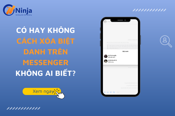 cách xoá biệt danh trên messenger